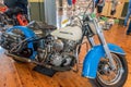 1954 Harley Davidson Hydra Glide Solo motorcycle at Motorclassica